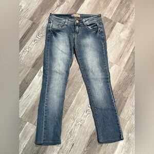 Wallflower - blue denim jeans, medium wash, straight leg fit